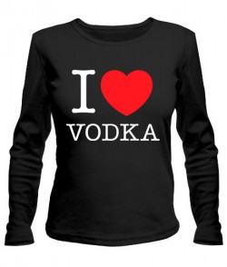 Женский лонгслив I love vodka