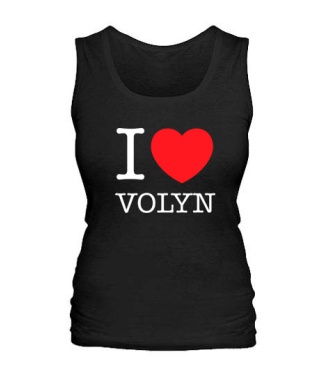 Женская майка I love Volyn