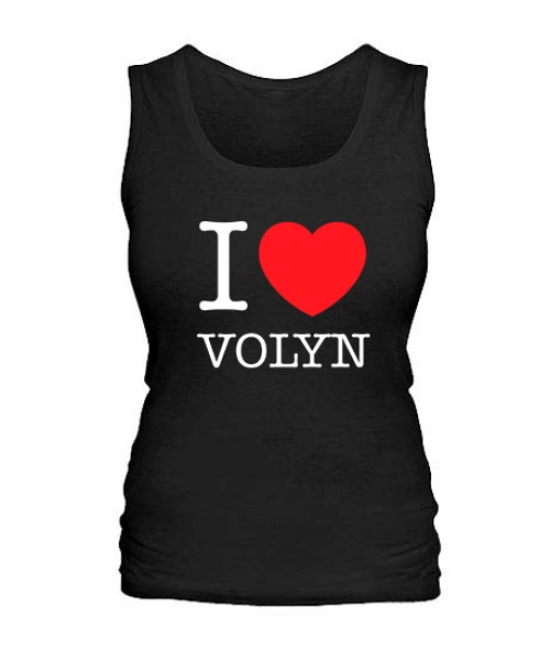 Жіноча майка I love Volyn