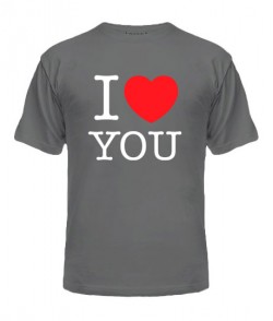 Чоловіча футболка I love you-Варіант 2