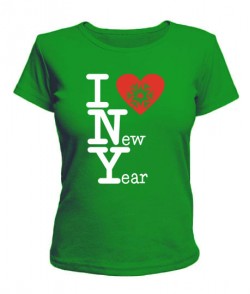 Жіноча футболка I love New Year