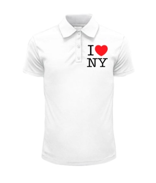 Мужское Поло I love NY