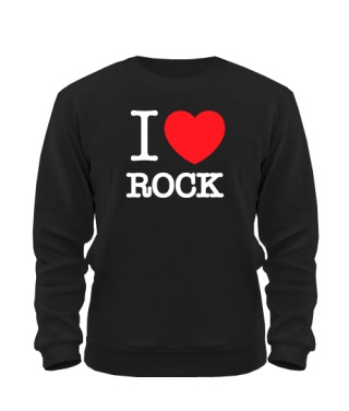 Світшот I love rock