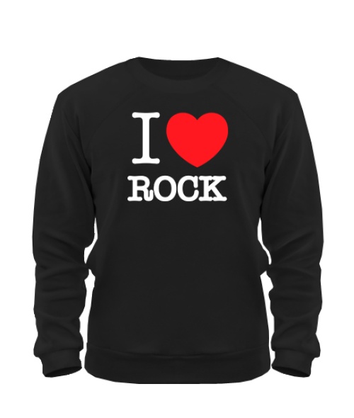 Світшот I love rock