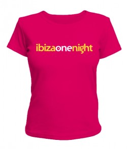 Женская футболка Ibizaonenight