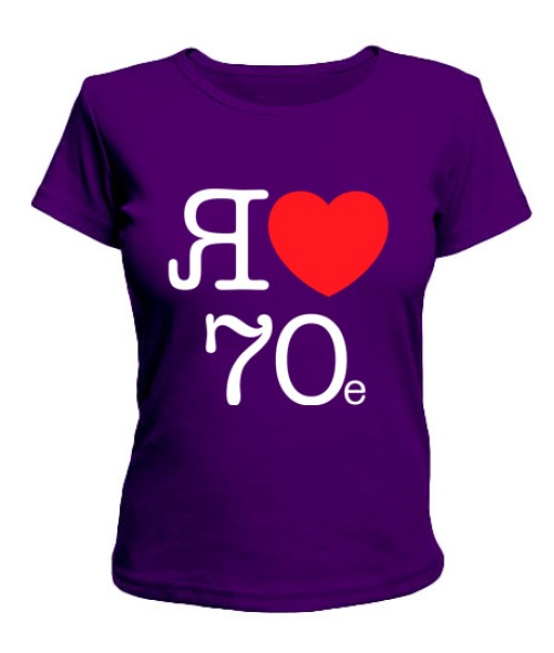 Жіноча футболка Я люблю 70e
