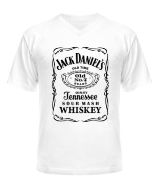 Мужская Футболка с V-образным вырезом Jack Daniels