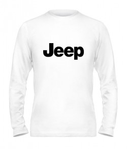Мужской Лонгслив (Белый М) Джип (Jeep)
