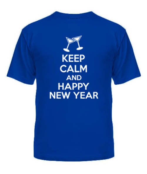 Чоловіча футболка KEEP CALM and HAPPY NY