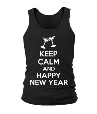 Чоловіча майка KEEP CALM and HAPPY NY