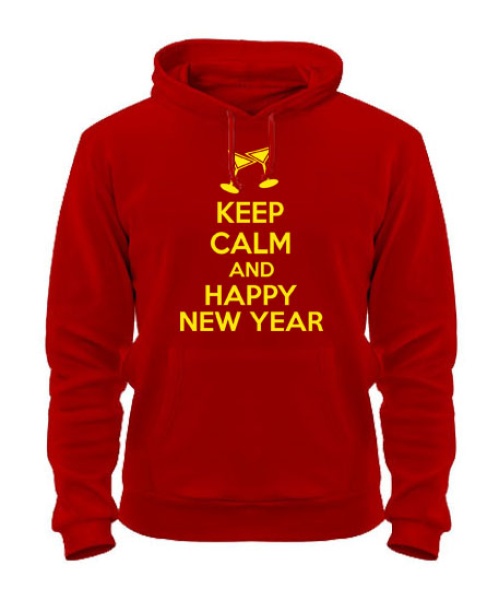 Толстовка-худі KEEP CALM and HAPPY NY