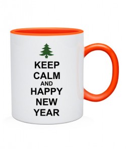 Чашка Keep calm and happy New Year