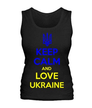 Женская майка Keep calm and love UA