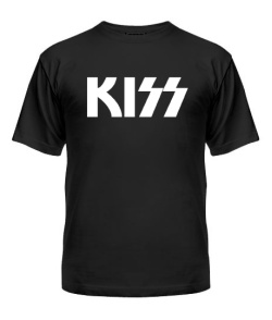 Чоловіча футболка (Чорний XXL) Kiss Варіант №2