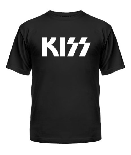 Чоловіча футболка (Чорний XXL) Kiss Варіант №2