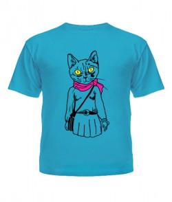 Дитяча футболка Кіт-хіпстер №6