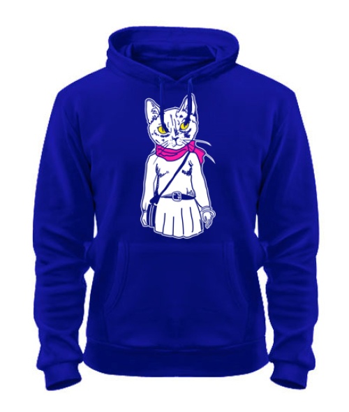 Толстовка-худі Кот-хіпстер №6