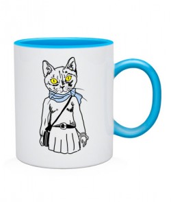 Чашка Кіт-хіпстер №6
