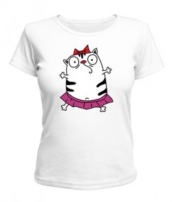 Женская футболка Коты