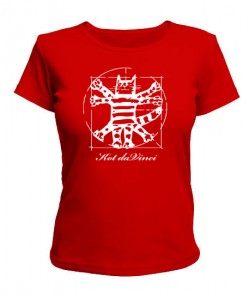 Жіноча футболка Кіт да Вінчі