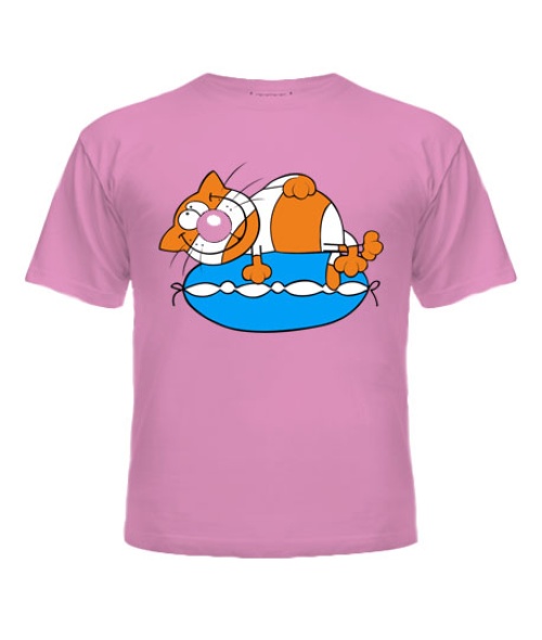 Футболка детская Кот на подушке