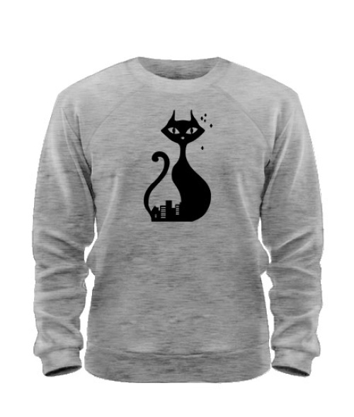 Свитшот Кошка и Кот (для него)