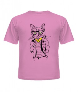 Дитяча футболка Кіт-хіпстер №7