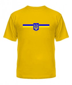 Мужская Футболка Герб Украины Вариант №13