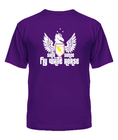 Чоловіча футболка Літаючий білий кінь