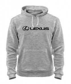 Толстовка-худи (Серый меланж XXL) Лексус (Lexus)