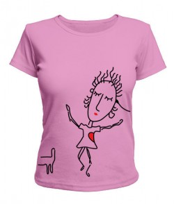 Женская футболка Влюбленная парочка №2