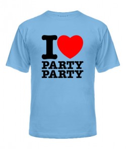 Чоловіча футболка I love party