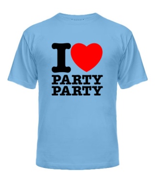 Чоловіча футболка I love party