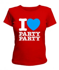 Жіноча футболка I love party