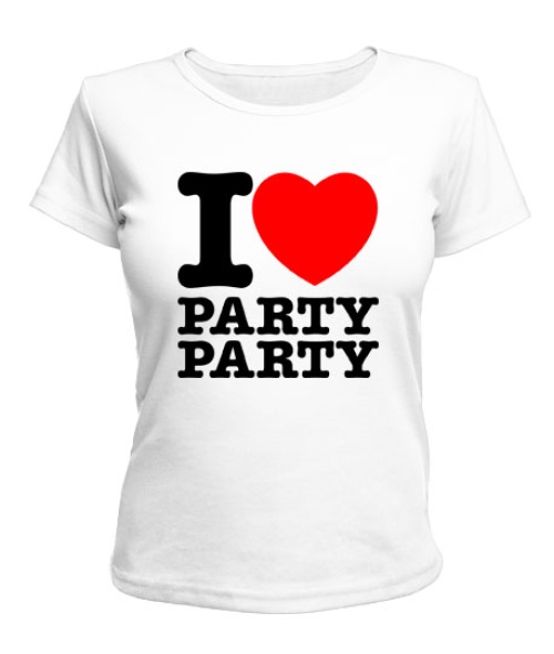 Жіноча футболка I love party