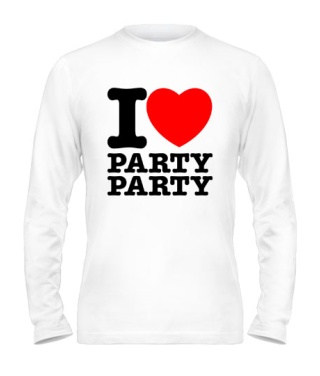 Мужской Лонгслив I love party