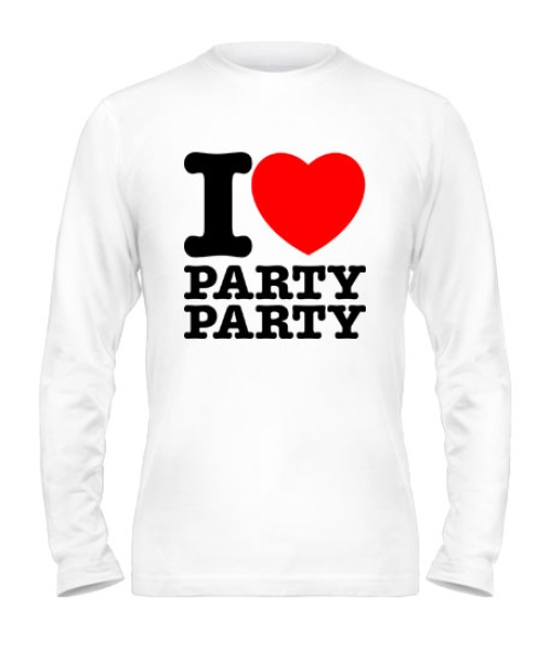 Чоловічий лонгслів I love party