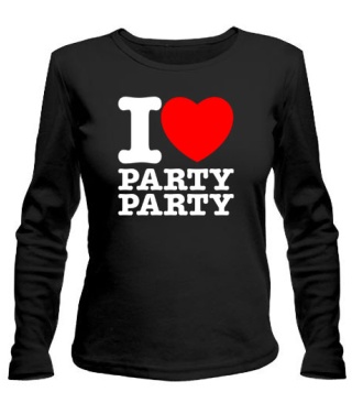 Жіночий лонгслів I love party