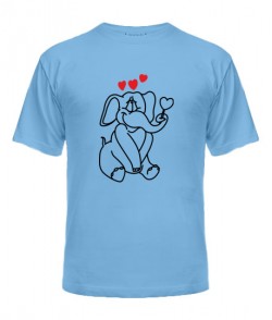 Чоловіча футболка Закоханий слоник