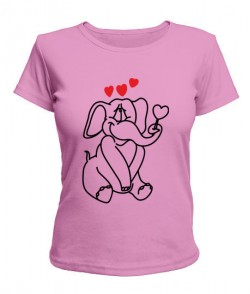 Жіноча футболка Закоханий слоник