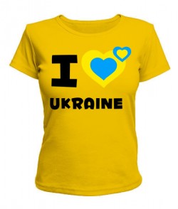 Жіноча футболка Люблю Україну