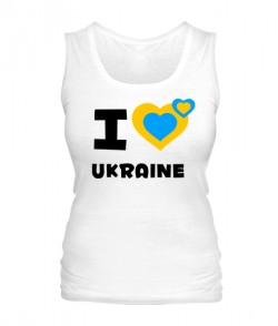 Женская майка Люблю Украину