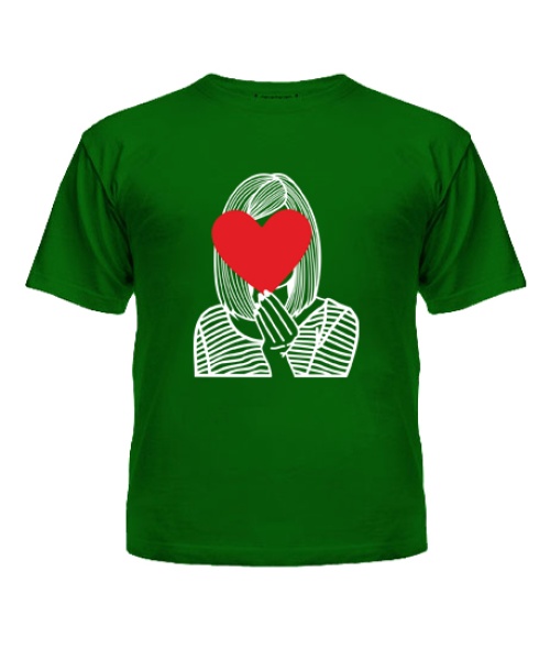 Дитяча футболка Дівчина з серцем