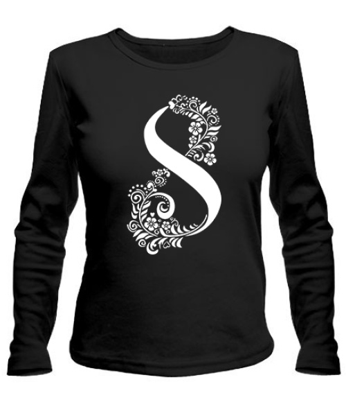 Жіночий лонгслів 8 Березня - візерунок