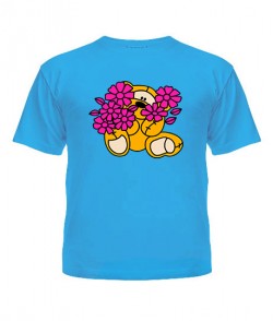 Дитяча футболка Ведмедик з квітами