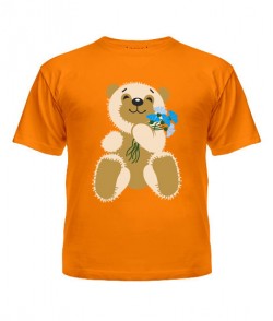 Дитяча футболка Ведмедик з волошками