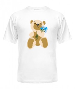Чоловіча футболка Ведмедик з волошками