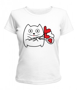 Женская футболка Мартовский кот