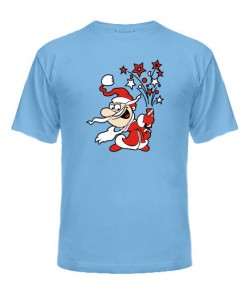 Чоловіча футболка Дід Мороз-хлопавка