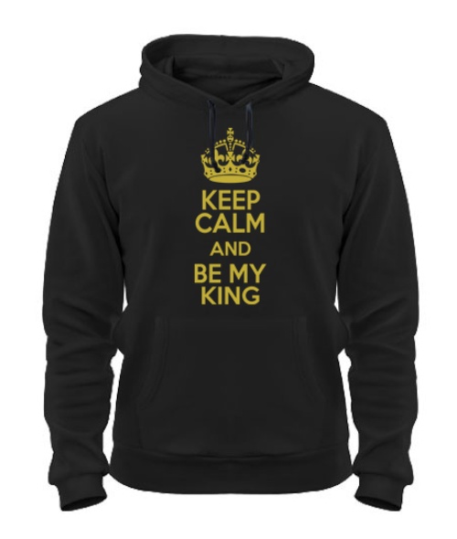 Толстовка-худи Keep Calm and Be My (для нее)